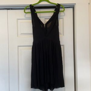 Maje pleated little black dresss